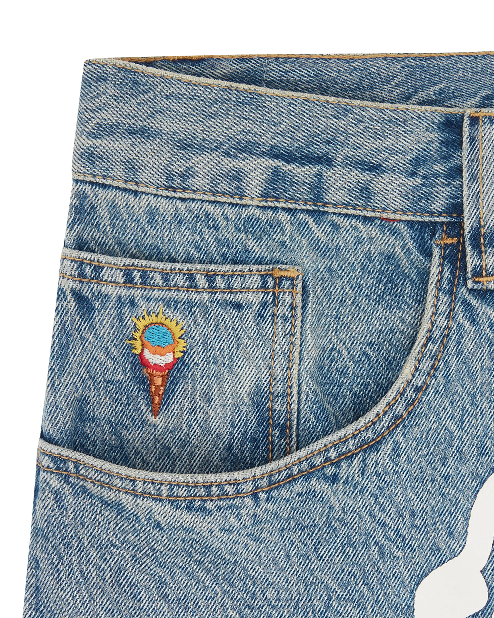 Check Lined Denim Pant - Image 4