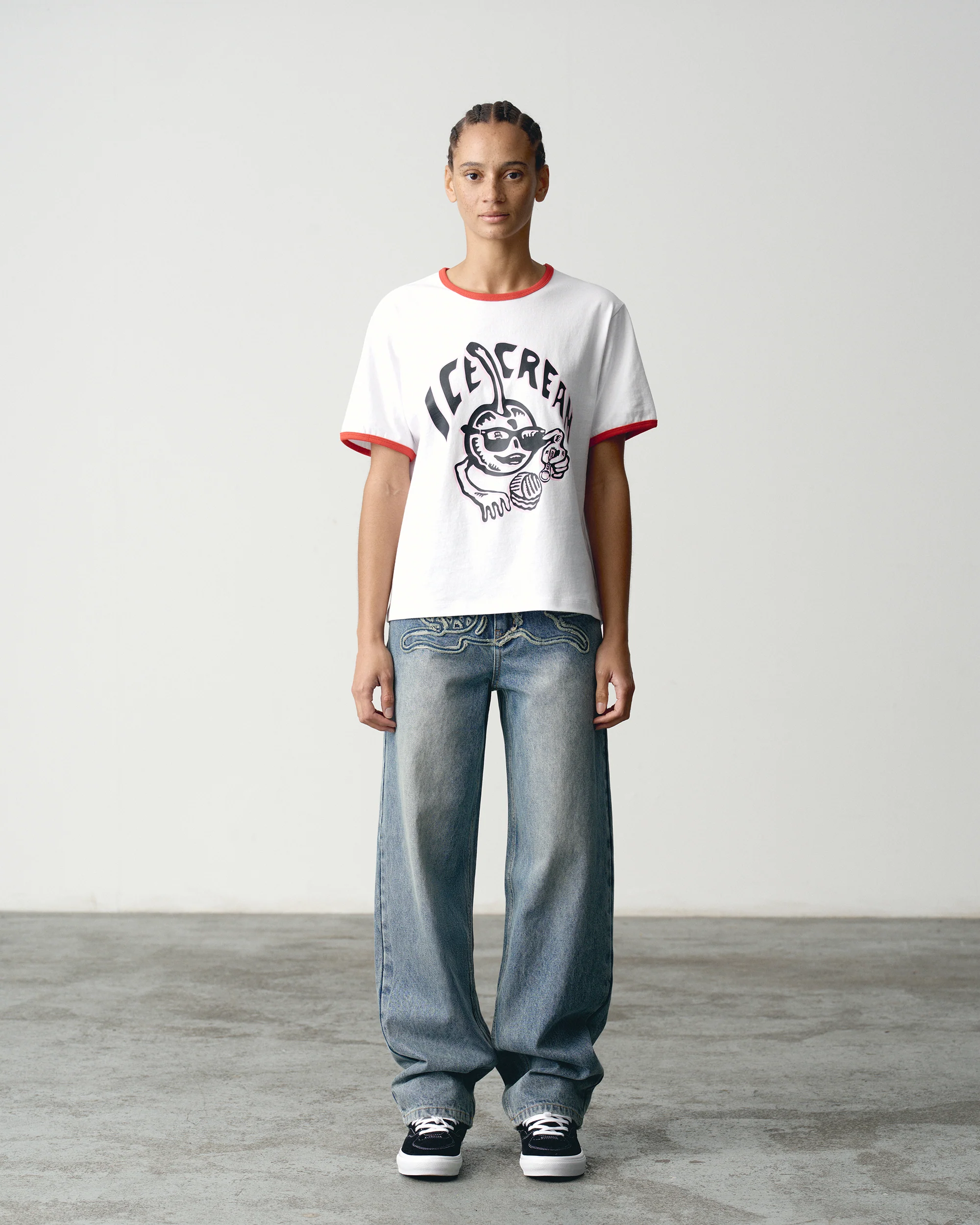 Womens Cherry Ringer T-Shirt - Image 2