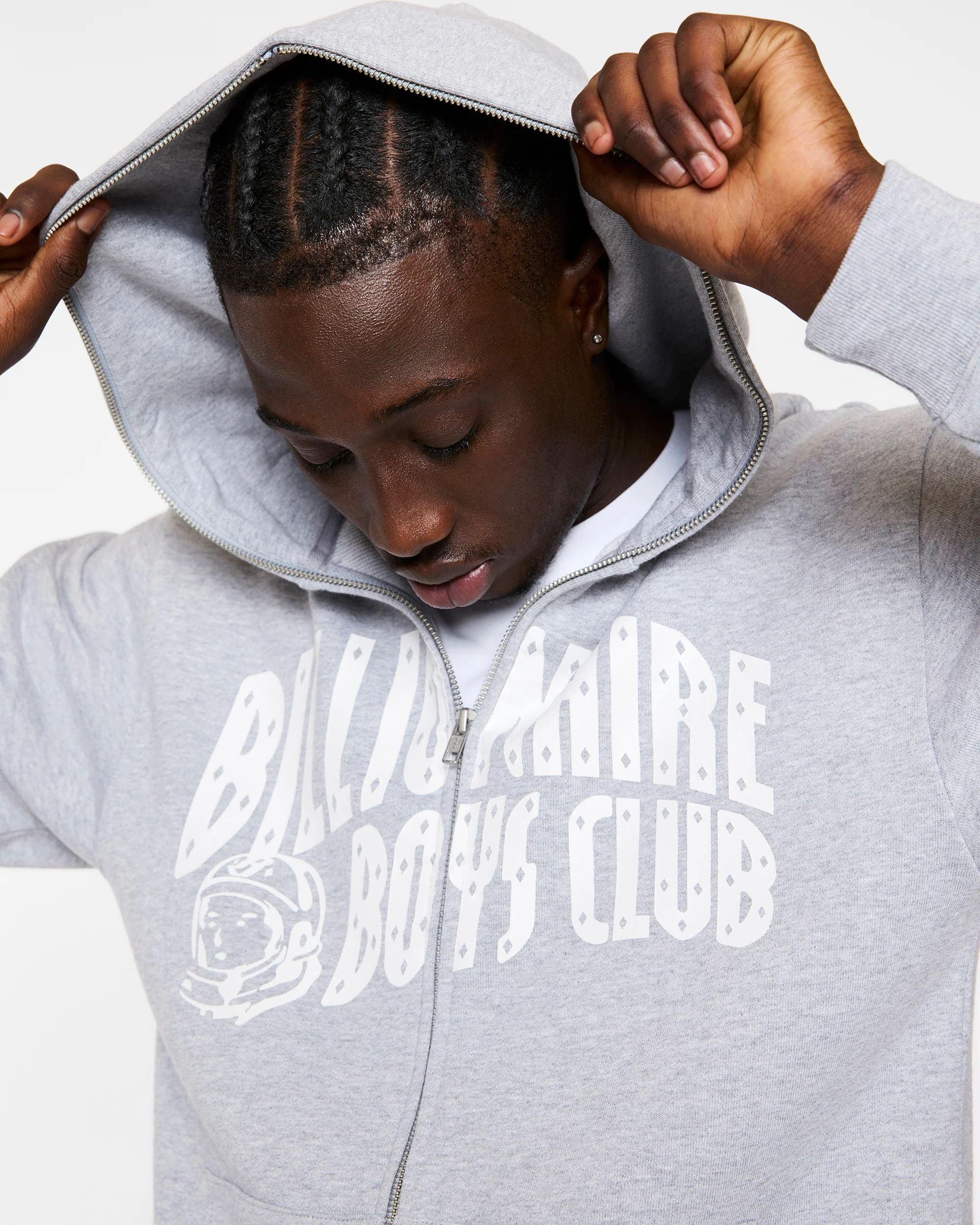 Classic Curve Logo Full Zip Hoodie - Image 4
