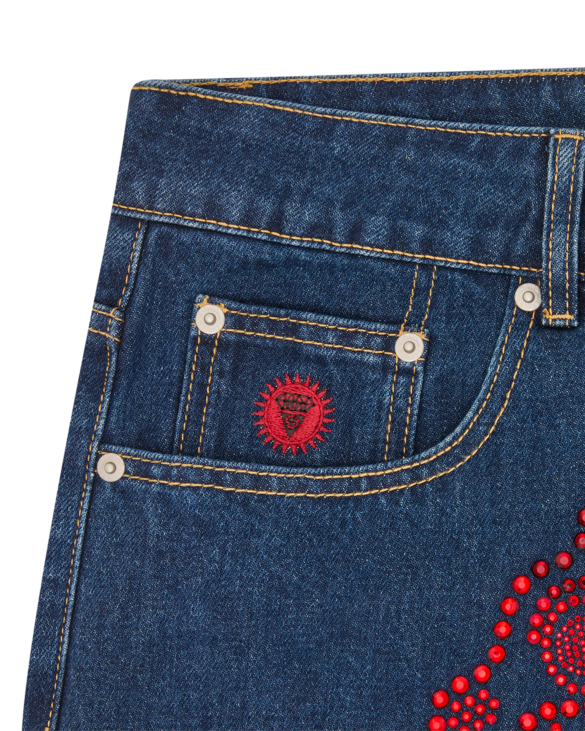 Crystal Running Dog Denim Pant - Image 4