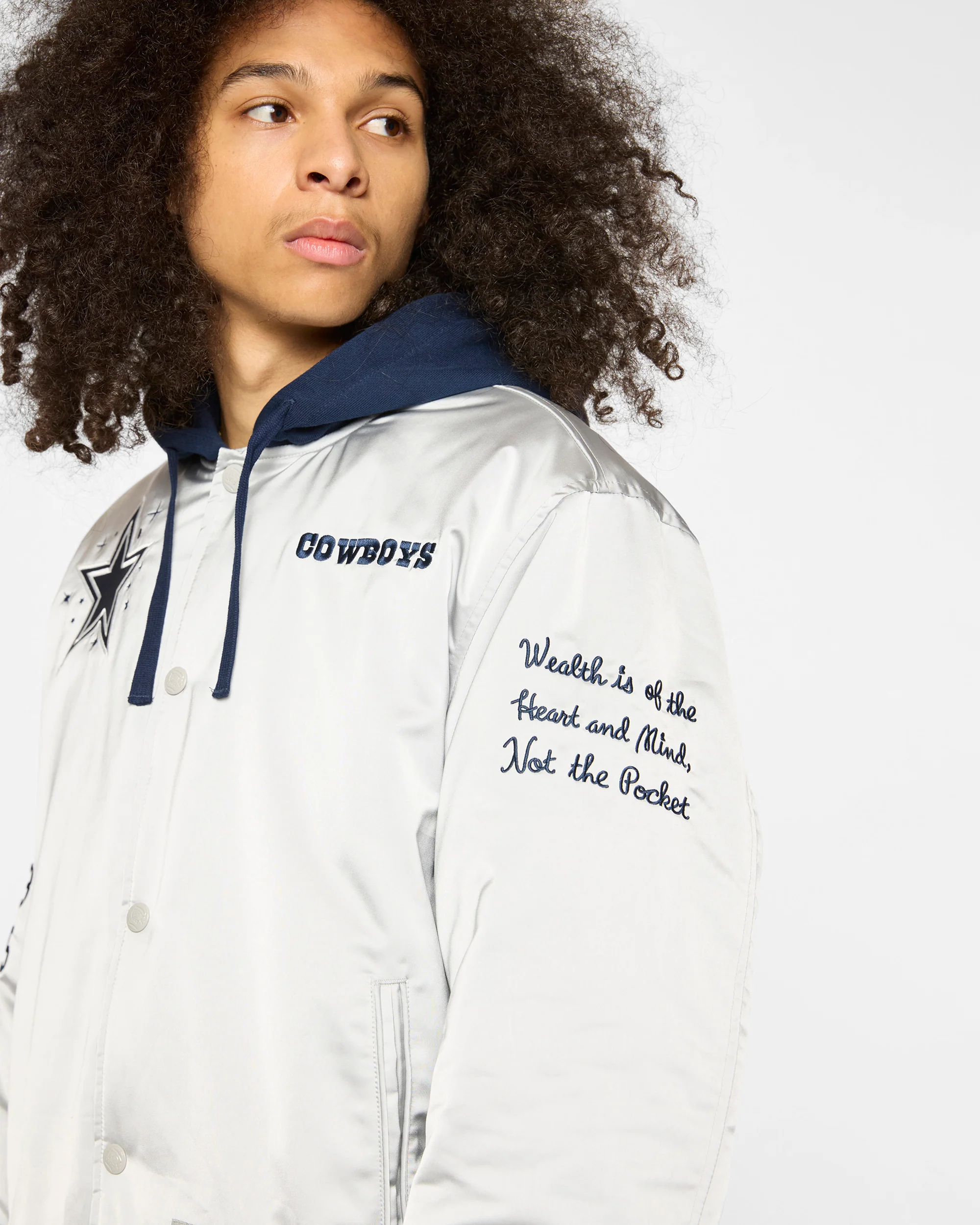 Dallas Cowboys Satin Jacket - Image 6