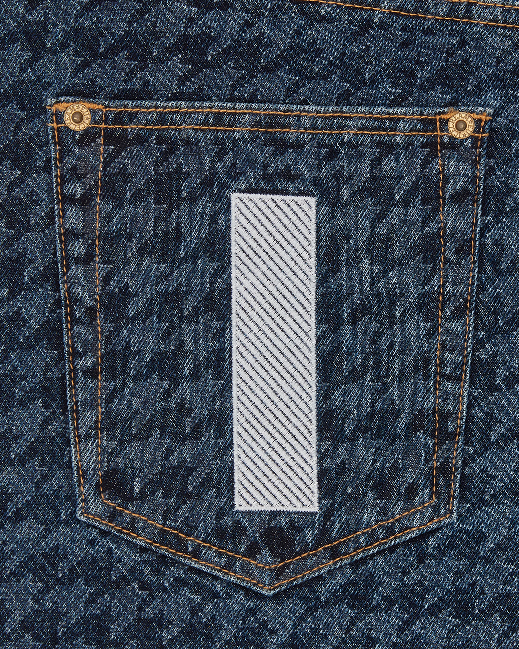 Womens Houndstooth Running Dog Jorts - Image 5