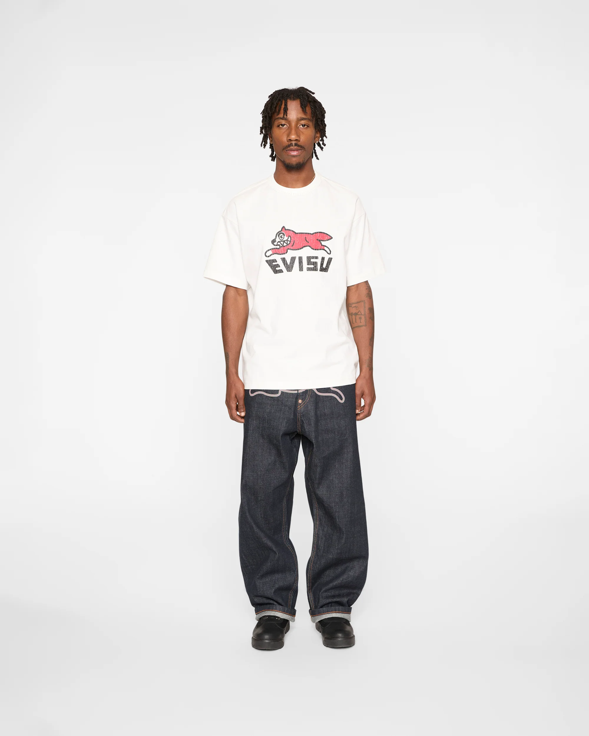 Logo With Evisu Printed T-Shirt - Image 3