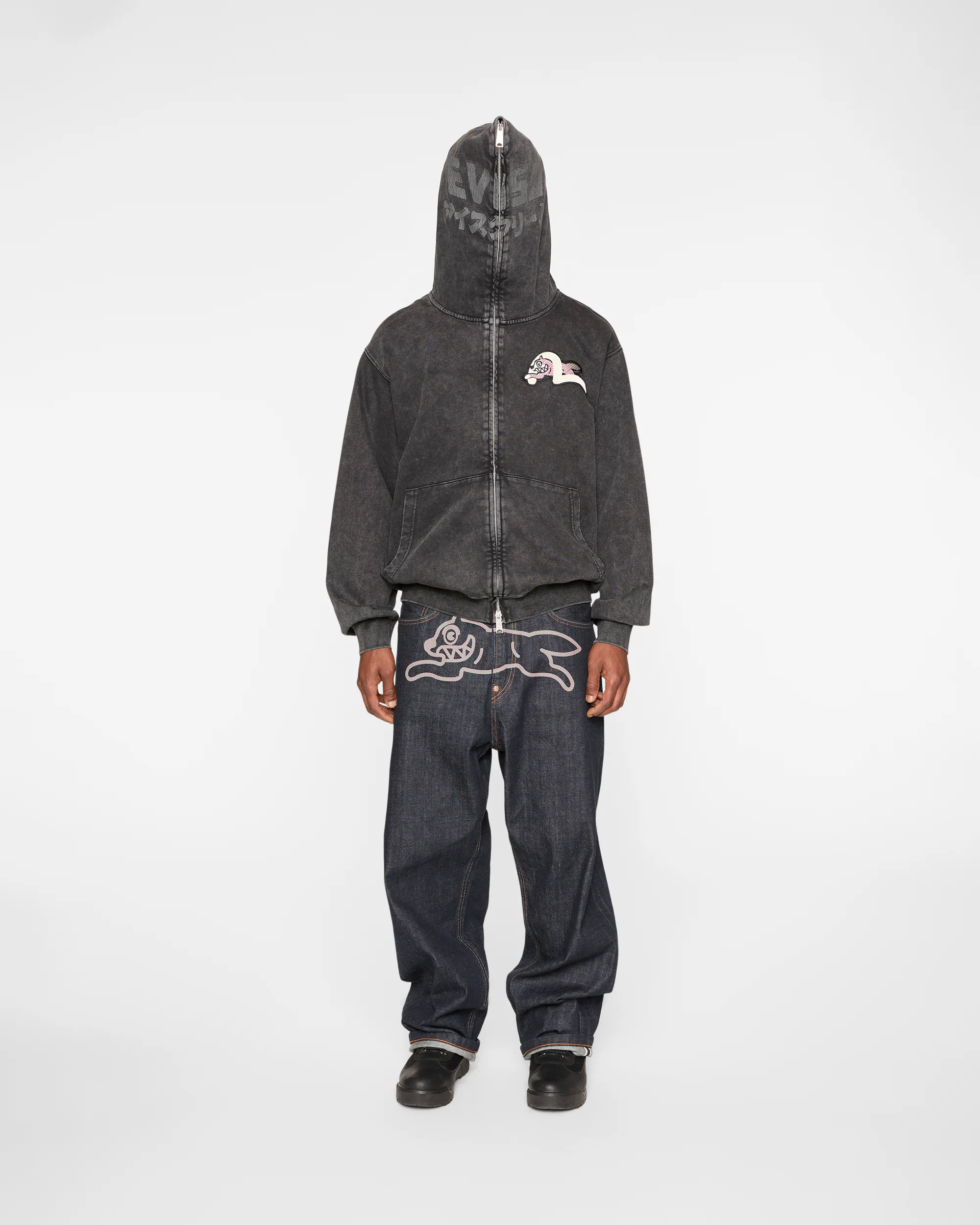 Logo With Seagull Emb. & Printed Hood Sweatshirt - Image 5