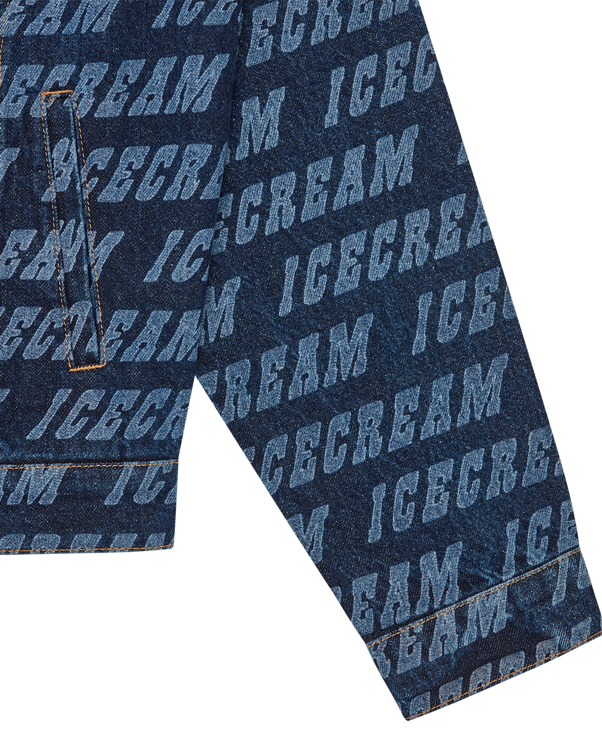 Repeat Logo Denim Trucker Jacket - Image 5
