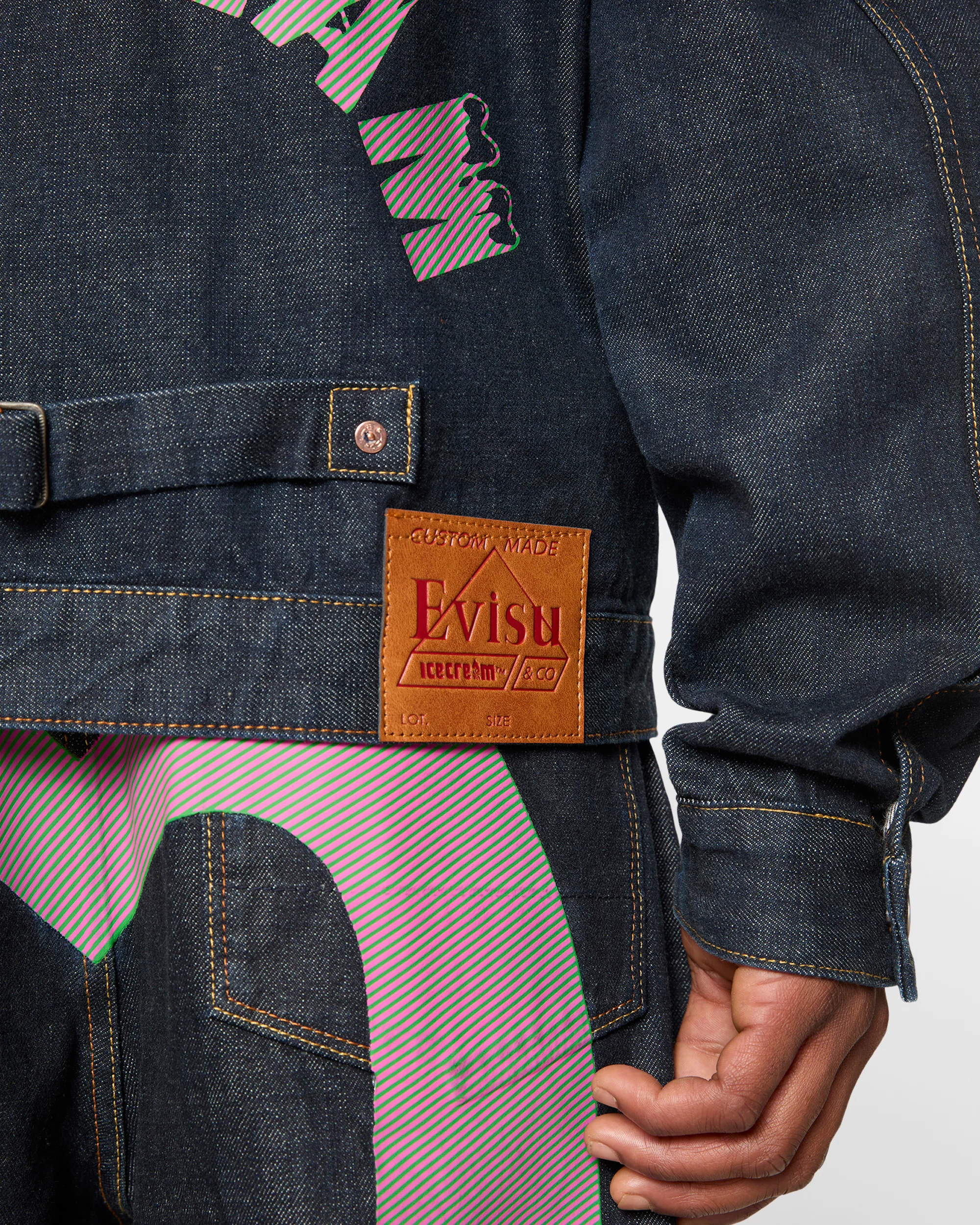 Seagull Print & Emb. Denim Jacket - Image 11