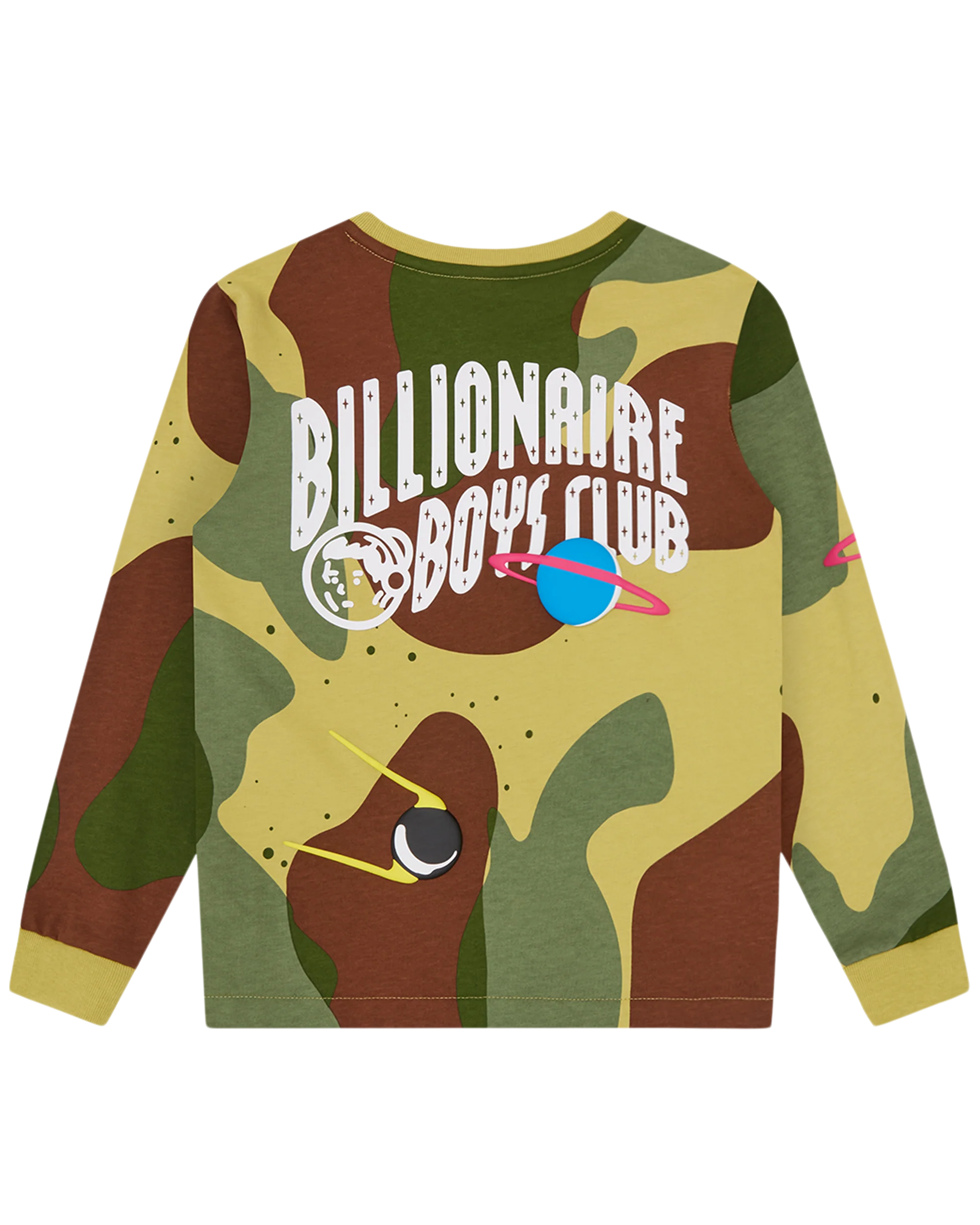 Kids Space Camo LS T-Shirt - Image 2