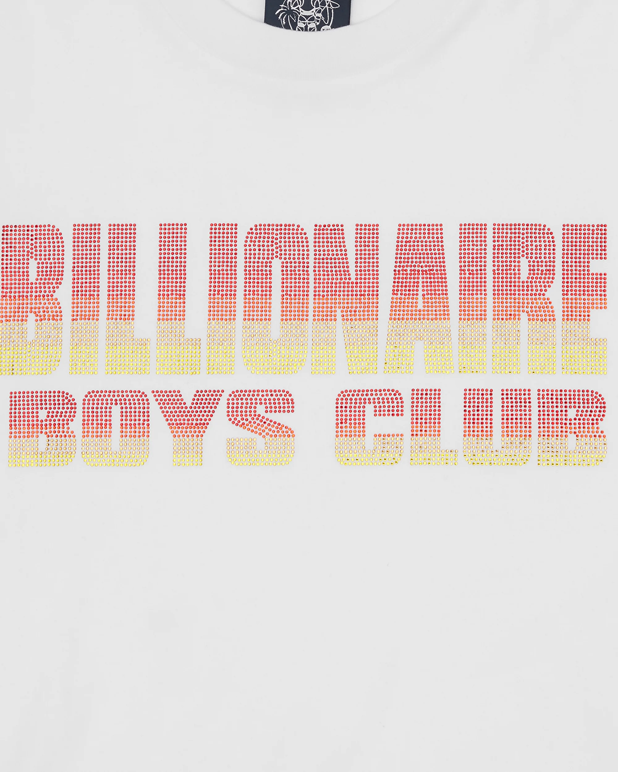 Straight Logo Gradient Diamonte T-Shirt - Image 3