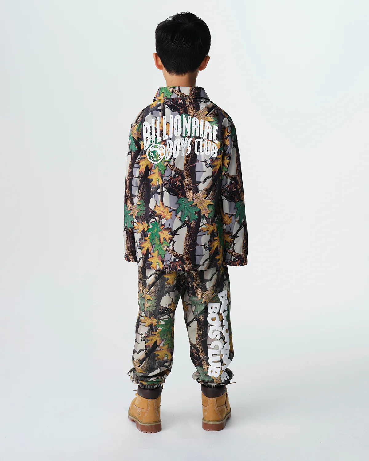 Kids Tree Camo Arch Logo Astro Coach Jacket - Image 3