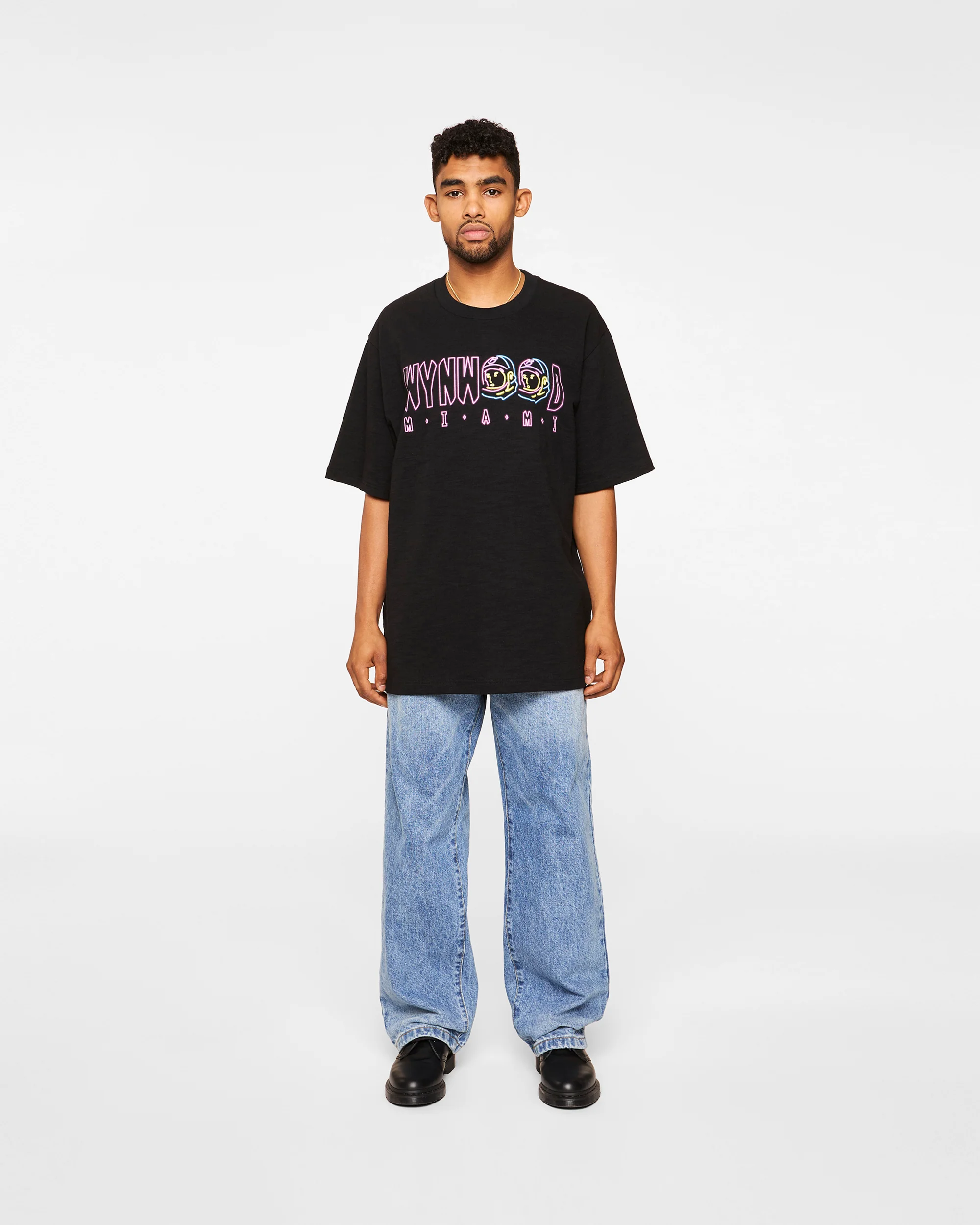Wynwood Neon Logo Slub Tee - Image 3