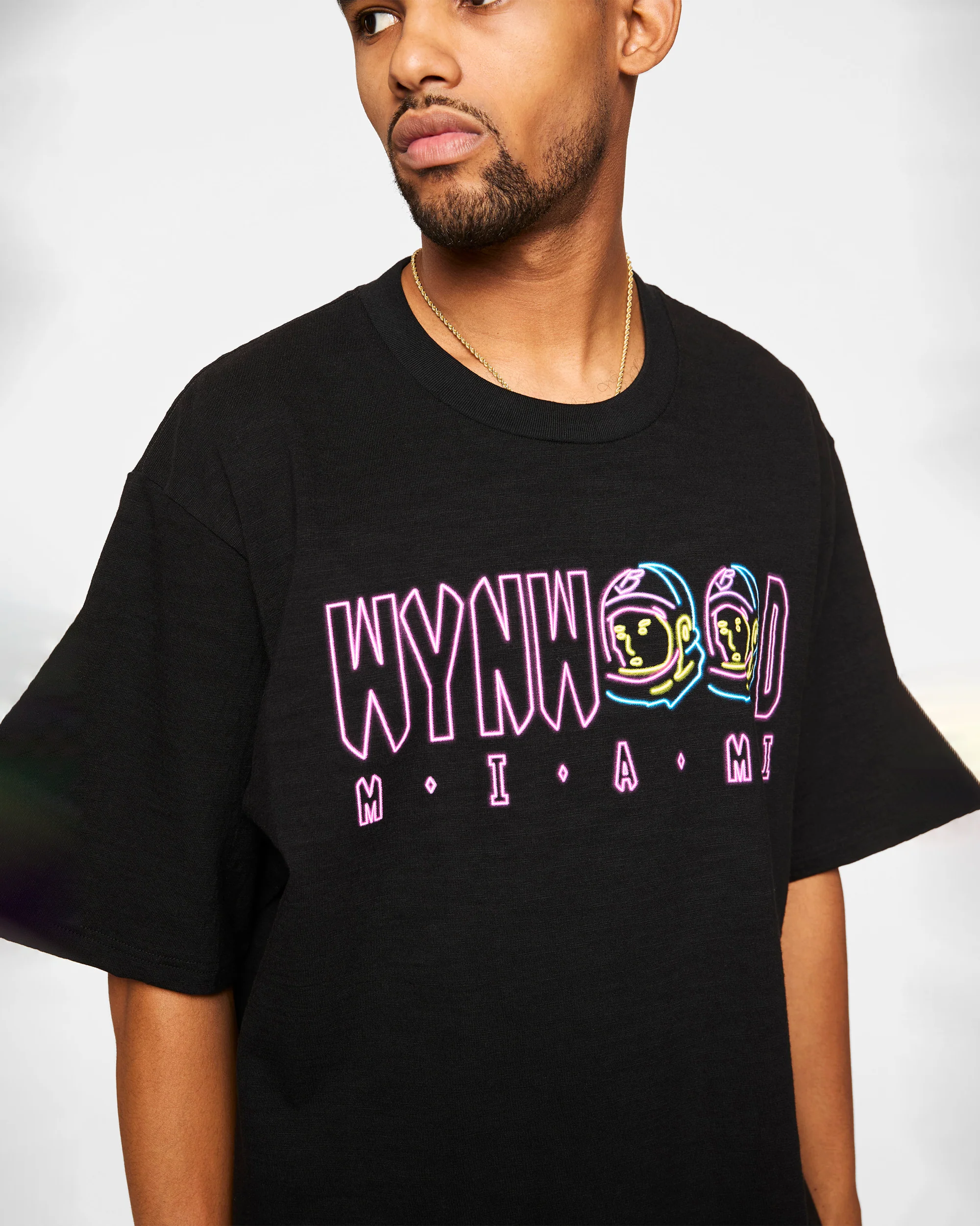 Wynwood Neon Logo Slub Tee - Image 4